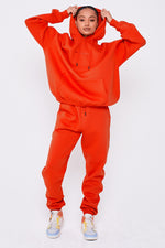 Essential Oversized Tracksuit - Fiery Red