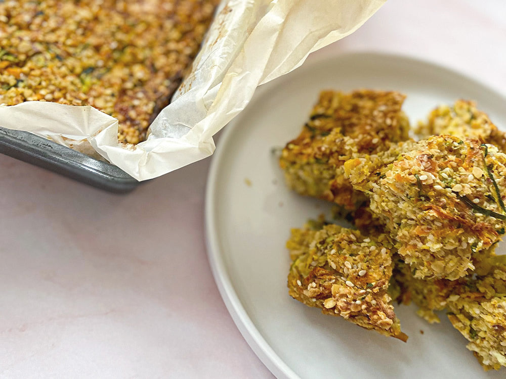 Veggie packed breakfast flapjacks