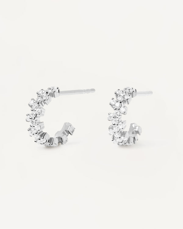 Little Crown Silver Earrings - PDPAOLA