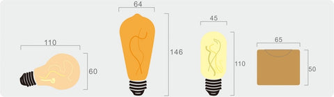 bulbs size