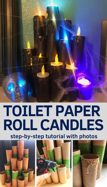 halloween roll candles DIY