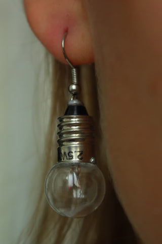 diy bulb to earring