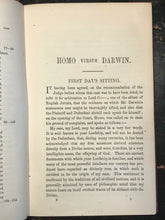 HOMO VERSUS DARWIN - CHARLES DARWIN, 1st/1st U.S. Ed 1872 - Descent of Man