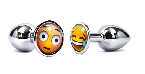 Emoji Metal Butt Plug Small