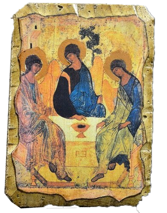 Fresco Holy Trinity Rublev Christian Icons