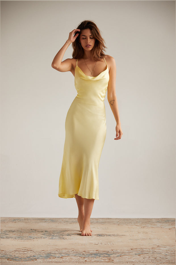 Kate Dress in Banana – Andjela Collection