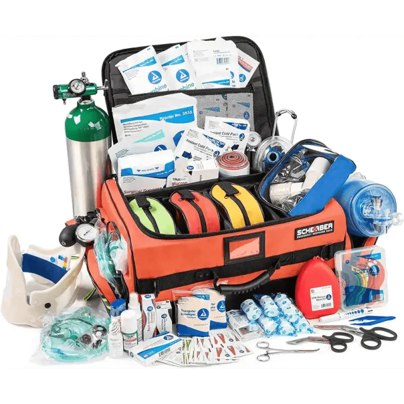 Scherber Ultimate First Responder Trauma kit O2 - Fully Stocked