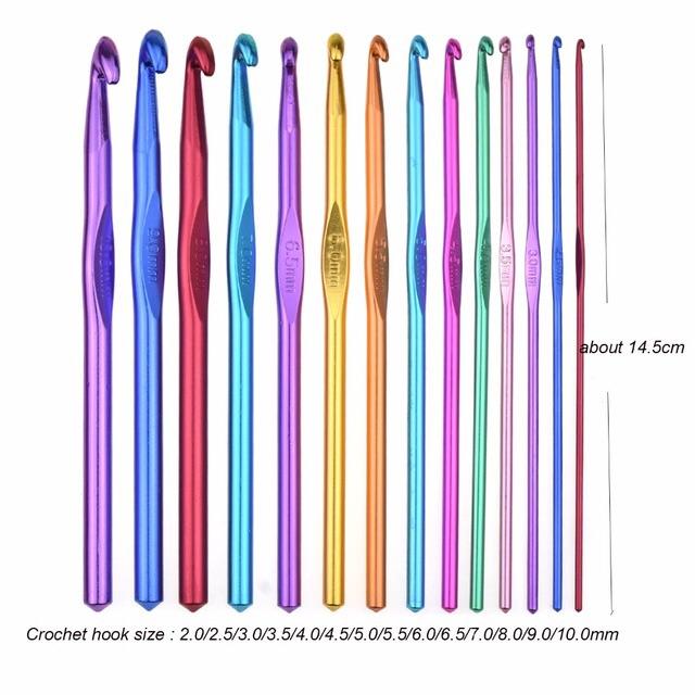 Aluminium Crochet Hook Set (2mm-10mm) – Al Saeed Wool House