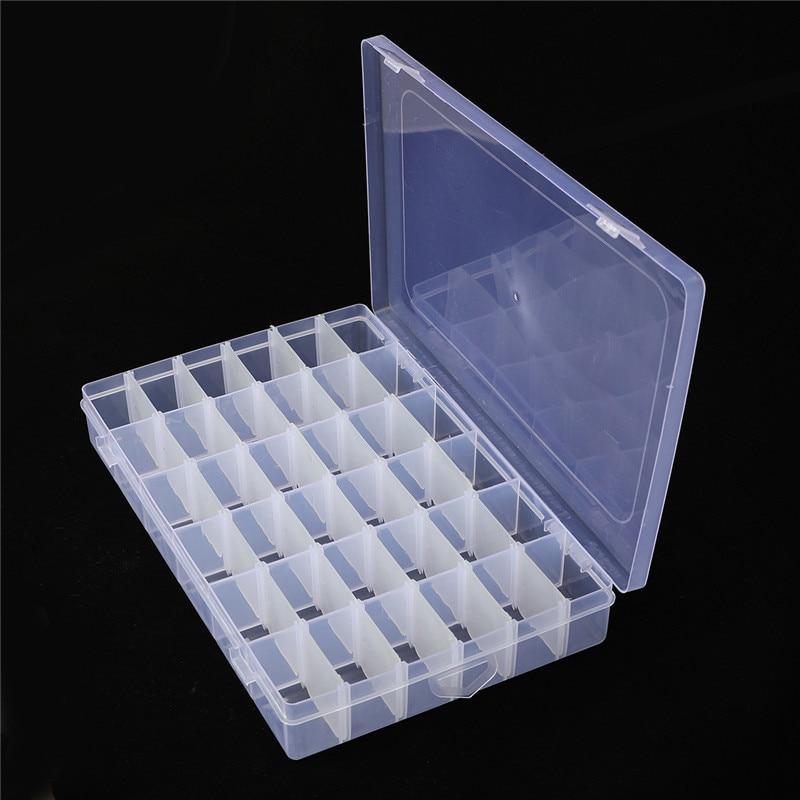 36 Grids Plastic Embroidery Floss Cross Stitch Organizer Storage Box ...