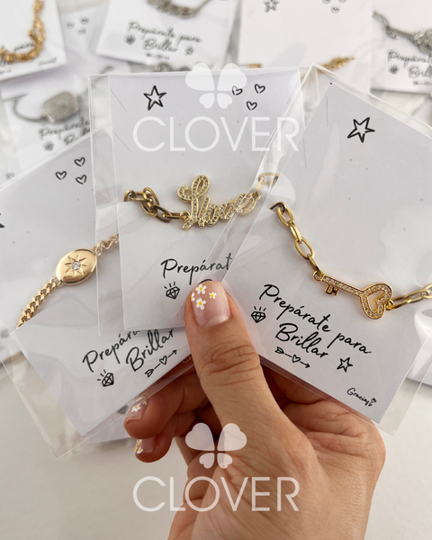 Joyería acero inoxidable, chapa de oro y broqueles de oro Mayoreo Guad –  Joyas Clover