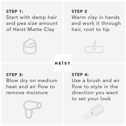 Matte Clay by Heist Labs Step by Step