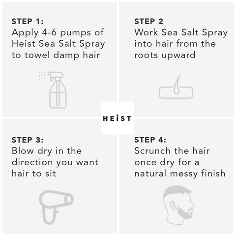 Sea Salt Spray by Heist Labs - Step by Step