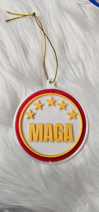 Ultimate Trump 3D Print Christmas Ornament Set Made in America