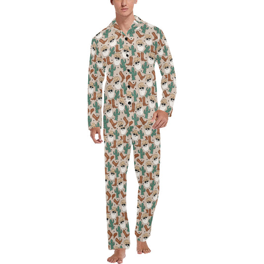 Cowboy Christmas Men's Western Pajama Set