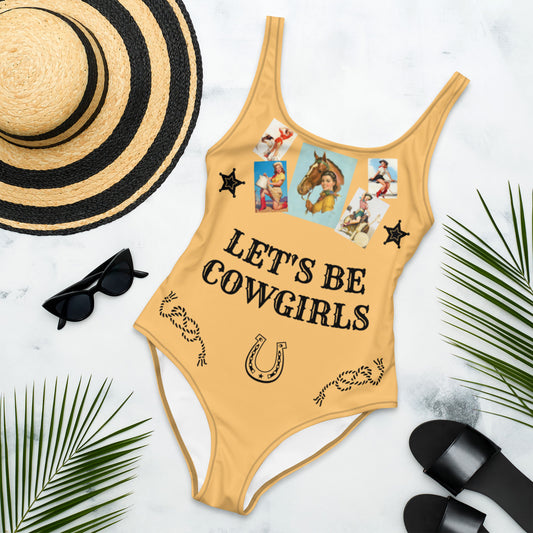 Yeehaw Turquoise Horseshoe One-Piece Swimsuit