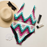 Yeehaw Turquoise Pink Aztec Bikini