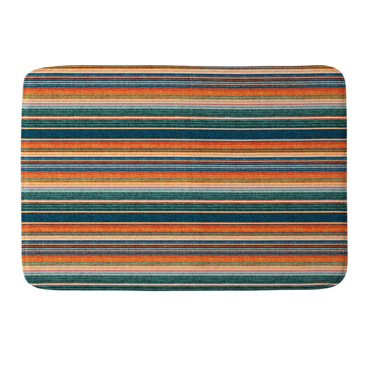 Turquoise Serape Bath Mat 20 x 32