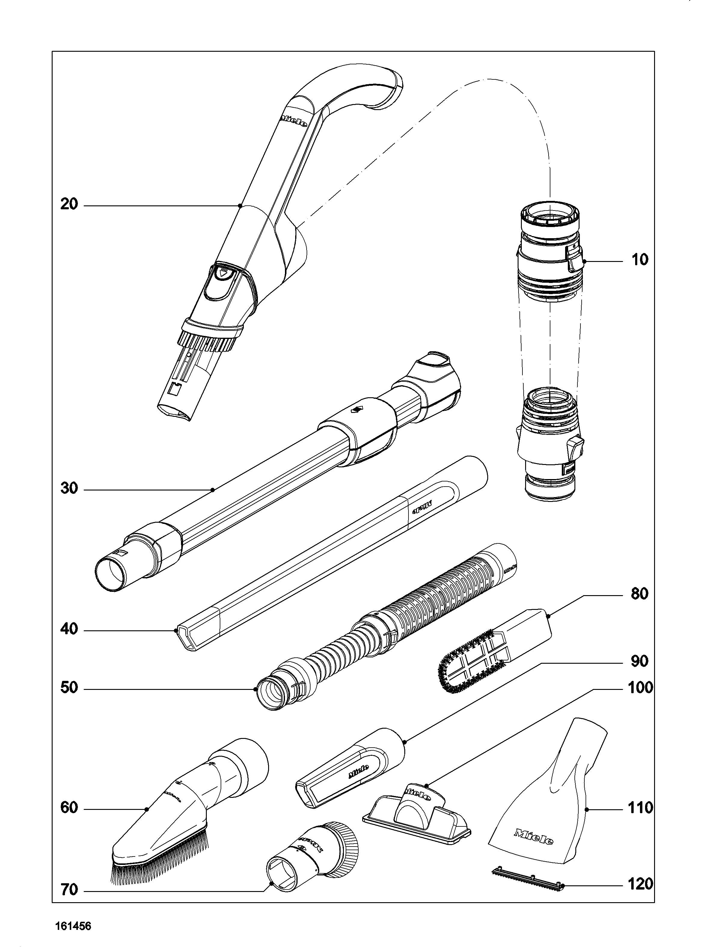 Miele Parts - Blizzard CX1 Cat & Dog / Blizzard CX1 Electro+ / Blizzard CX1  Pure Suction / Blizzard CX1 Turbo Team - Suction Hose