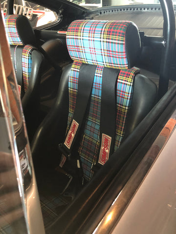 plaid seat of magnus walker car