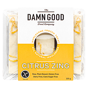 Damn Good Food Company Citrus Zing 225gm Frozen Treat