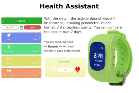 TrackSmart Kids Smart GPS Watch Tracker Phone Calling SOS Device