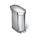 Simplehuman Poubelles - Poubelle 45 l Slim, inox brossé CW2044