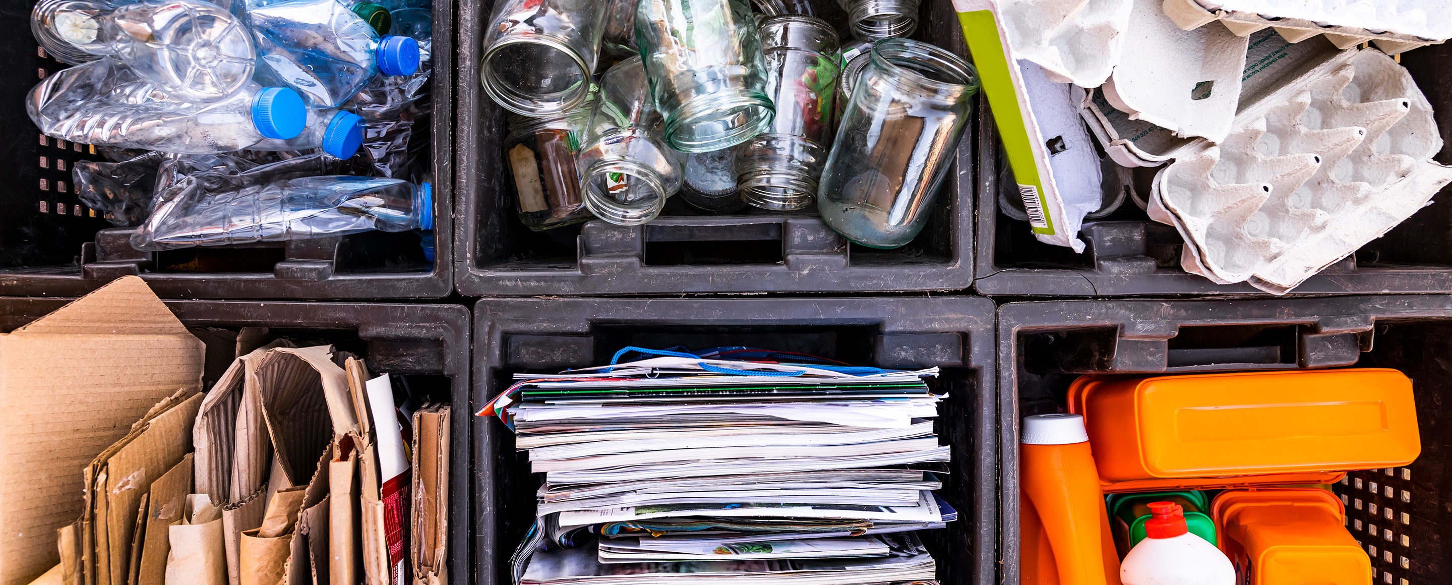 pedaalemmer met twee compartimenten en compostbakje