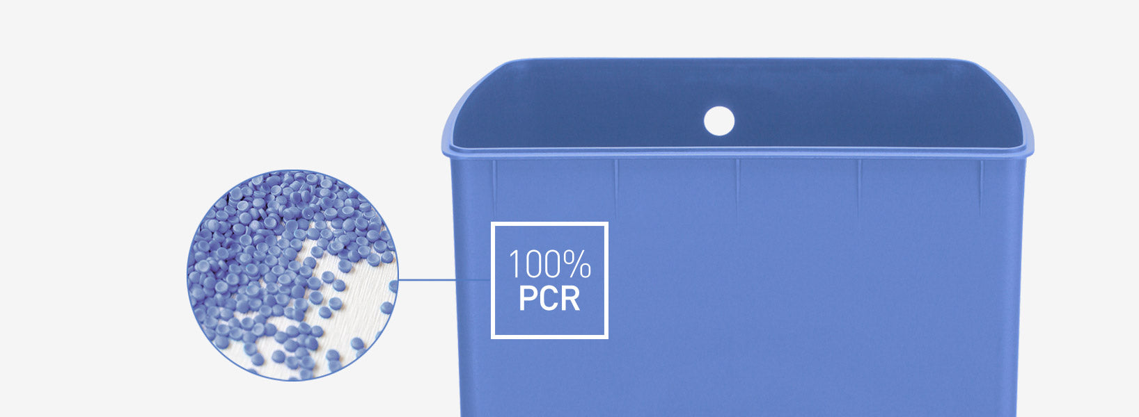 100% post-consumer recycled plastic
