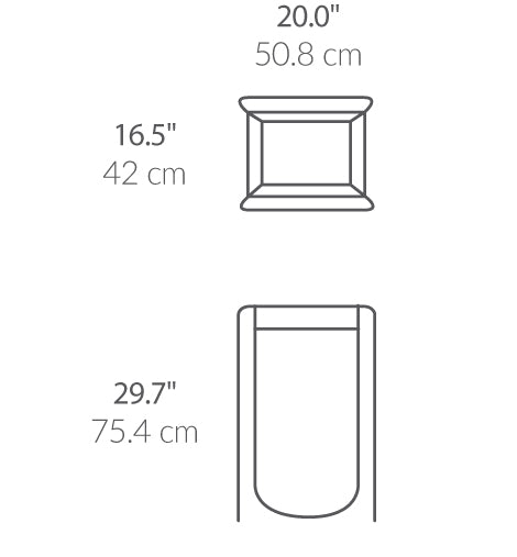 single x-frame hamper