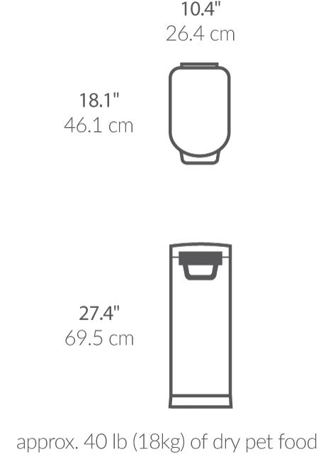 simplehuman X-Large Pet Food Can