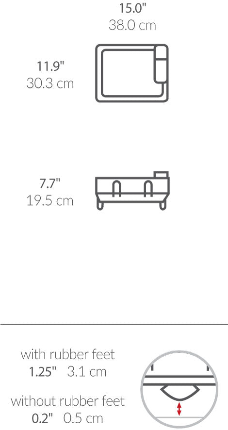 gen1 compact steel frame dishrack