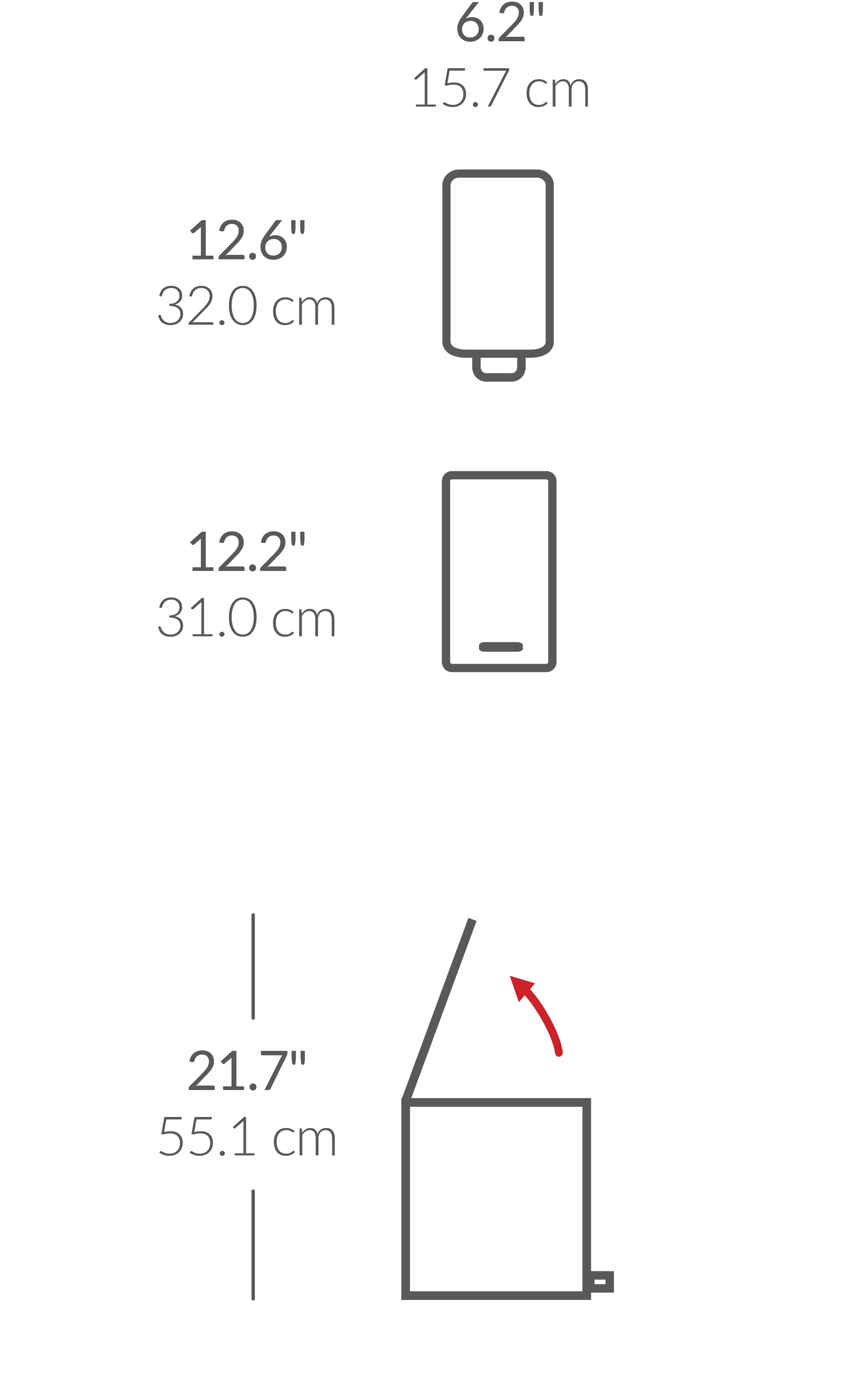 5 L schmaler Treteimer