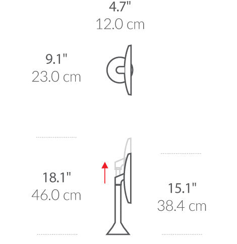 sensor mirror with touch-control brightness