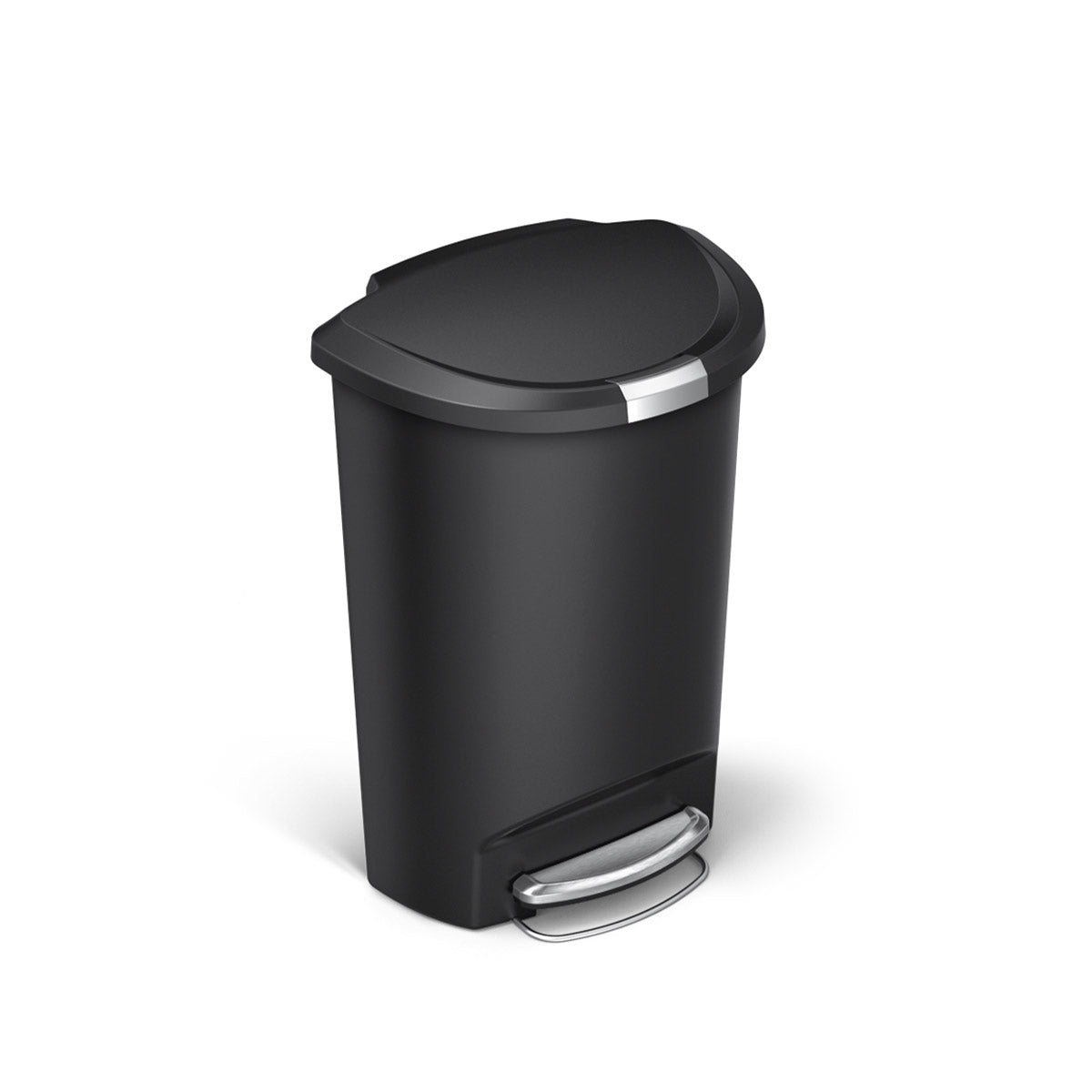 50L semi-round plastic step trash can - simplehuman product image