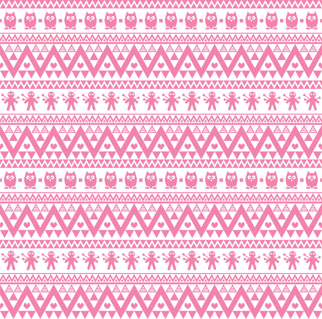 Pink owl tribal pattern craft vinyl - HTV - Adhesive Vinyl - Aztec Per ...