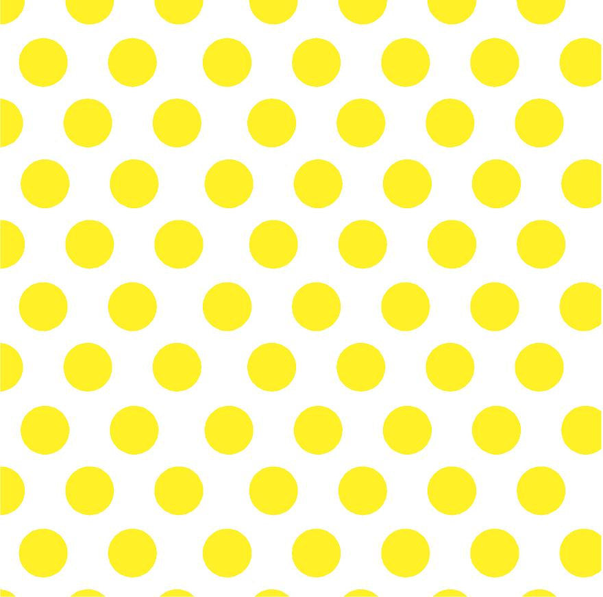 Yellow polka dot craft vinyl - HTV - Adhesive Vinyl - white with large ...
