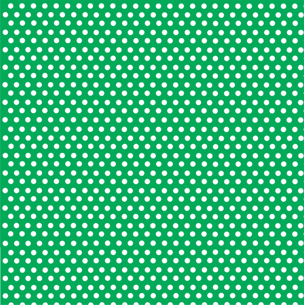 Green with white mini polka dots craft vinyl - HTV - Adhesive Vinyl ...