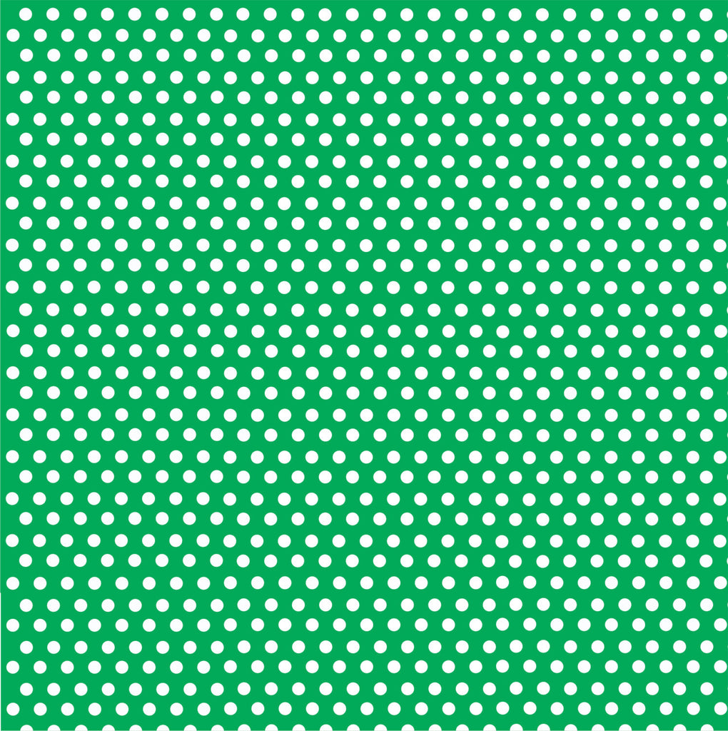 Green with white mini polka dots craft vinyl - HTV - Adhesive Vinyl ...