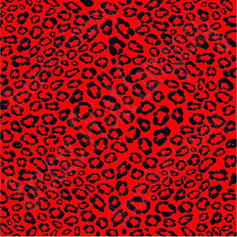 red and black cheetah print craft vinyl sheet htv adhesive vinyl