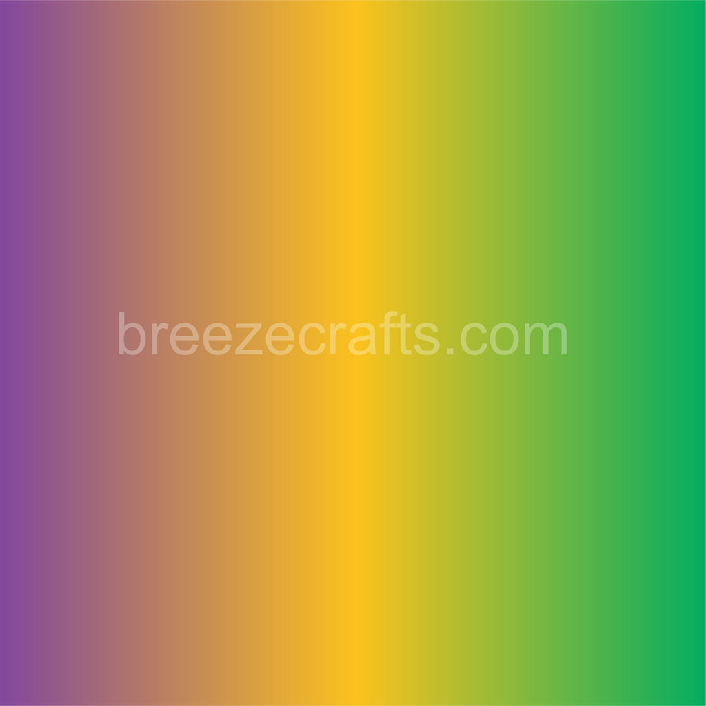 Mardi Gras Ombre Pattern Vinyl Sheet Htv Or Adhesive Vinyl Fade Gr Breeze Crafts