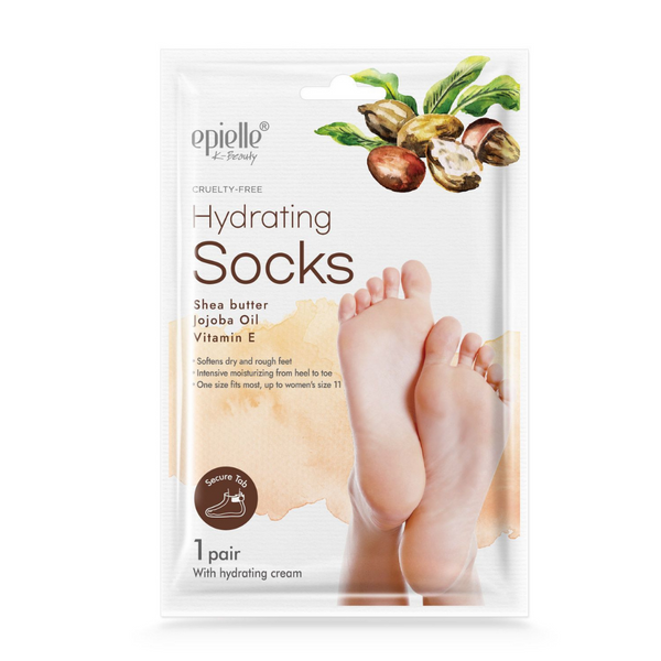 epielle®Sunflower, Avocado, & Vitamin E Moisturizing Socks, 1 pair