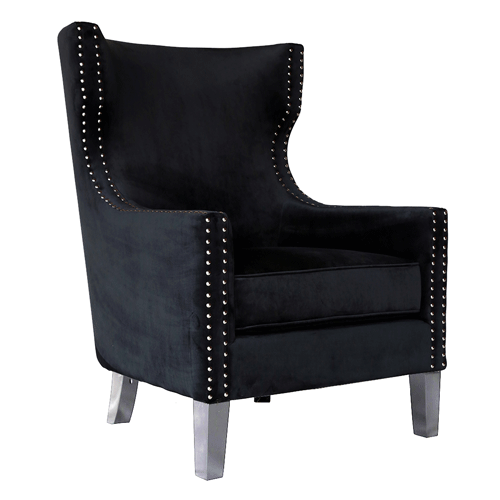 armchair with studs