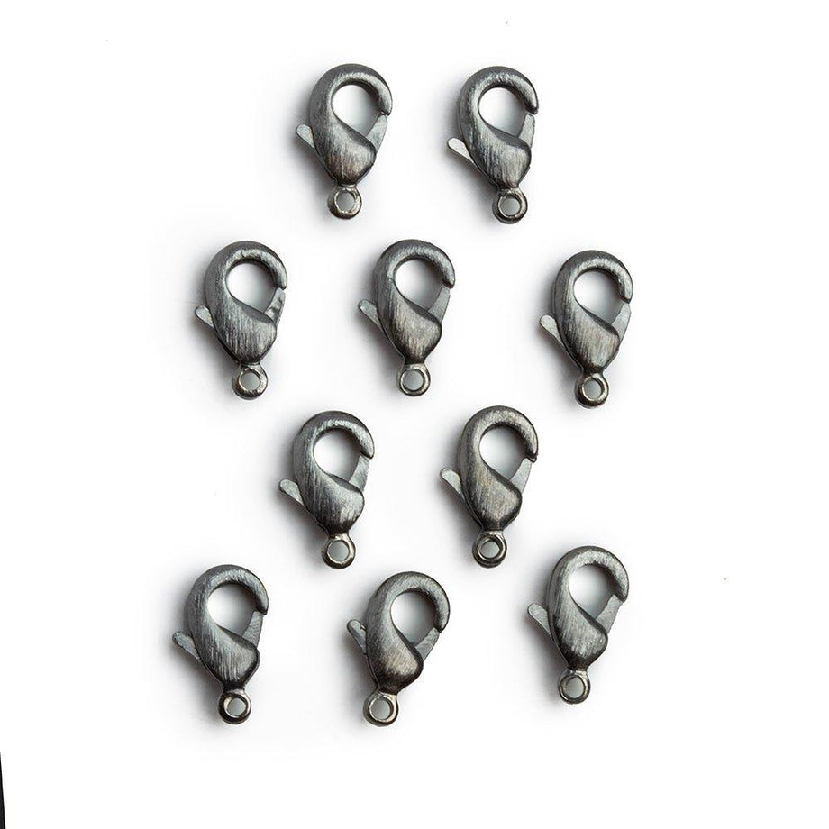12mm Black Gold plated Lobster Clasp Set of 10 – The Bead Traders