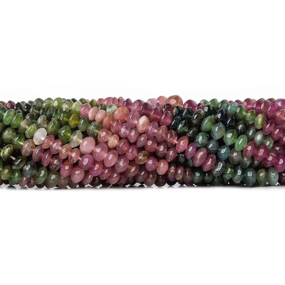 5mm Multi Color Tourmaline Faceted Rondelle Beads – The Bead Traders