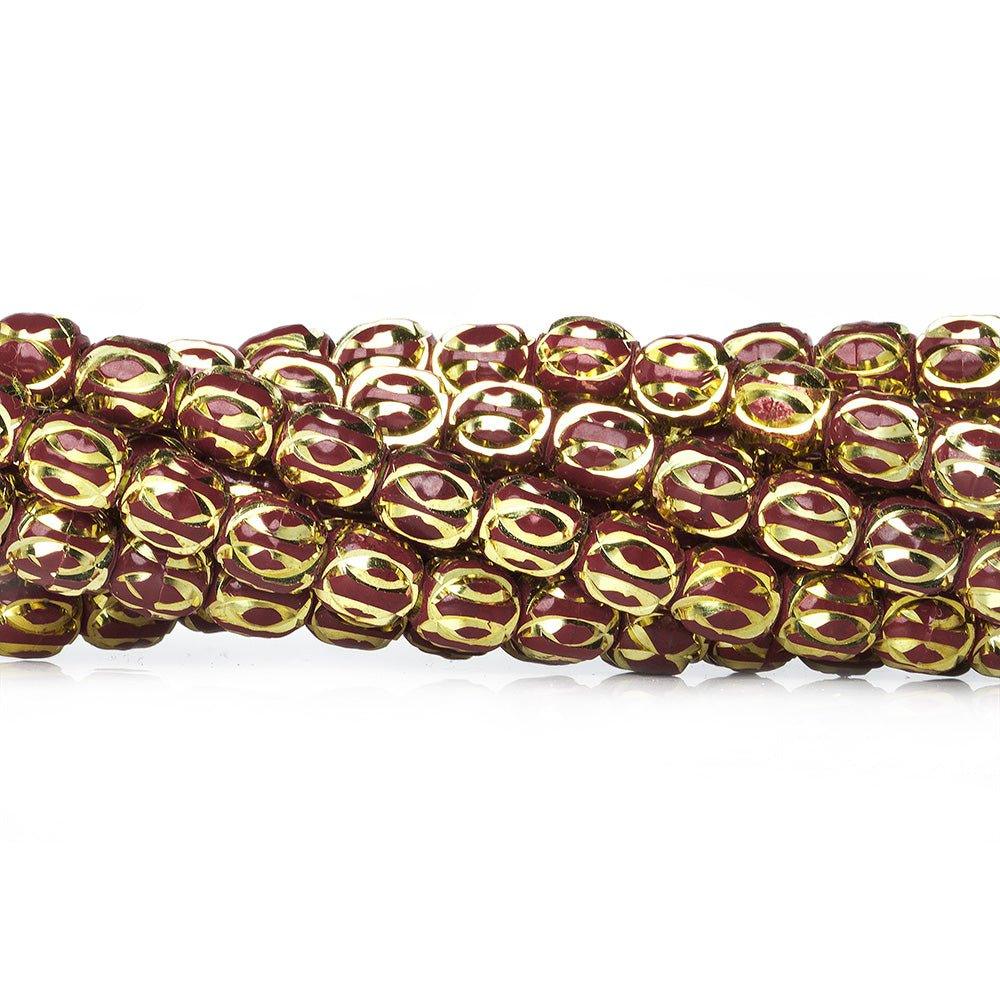 Buy 5mm Brass Bead Round Brushed Diamond Cut Circle Beads, 8 inch Online –  The Bead Traders