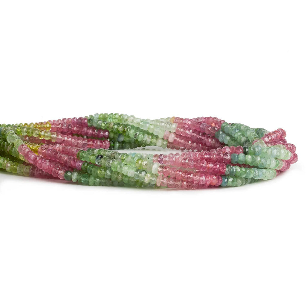 5mm Multi Color Tourmaline Faceted Rondelle Beads – The Bead Traders