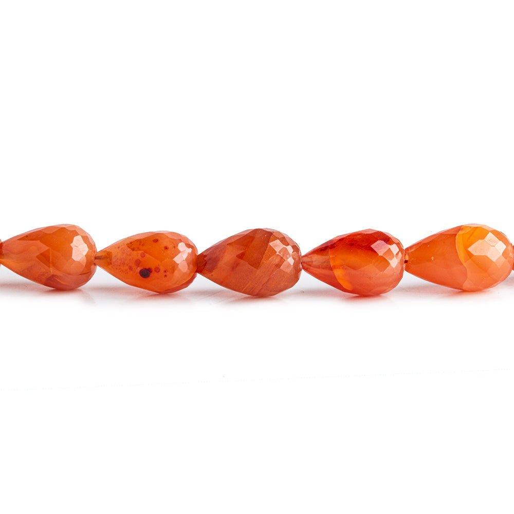 Carnelian Orange Trillion Faceted Natural Beads – Victorygemsandbeads