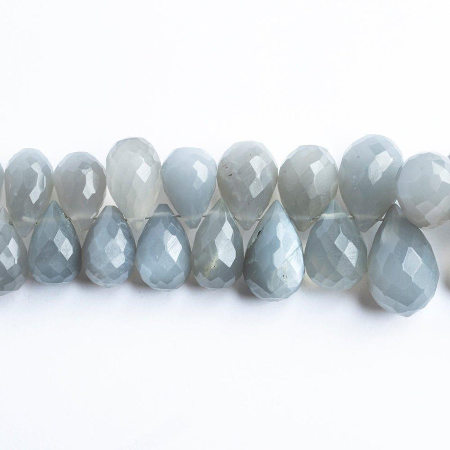 Rainbow Moonstone Faceted Teardrops 9 inch 95 beads – The Bead Traders