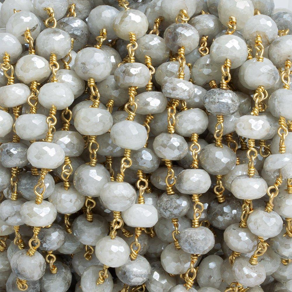 Ceylon Moonstone faceted oval 8 inch 14 Beads – The Bead Traders