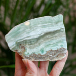 Chatoyant Green Aragonite From Spain